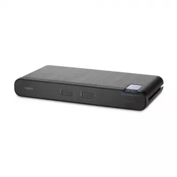 Belkin F1DN202KVM-UN-4 Universal Secure Dual-Head 2P DP/HDMI stolný KVM prepínač, 2. generácia