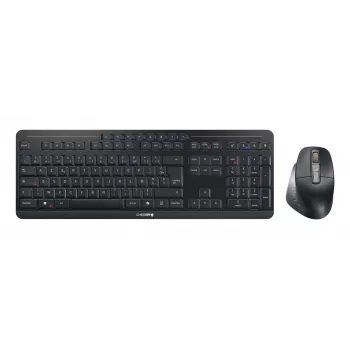 CHERRY Stream desktop ultimate klávesnica myš vrátane Home/Office USB + RF Wireless + Bluetooth AZERTY francúzska čierna