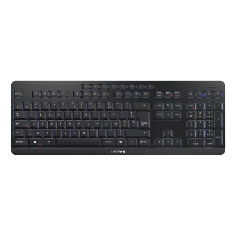 CHERRY Stream desktop ultimate klávesnica myš vrátane Home/Office USB + RF Wireless + Bluetooth AZERTY francúzska čierna