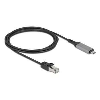 USB-Type-C-na-RJ45-Gigabit-Ethernet kábel DELOCK 2 m Cat6 antracit/čierna