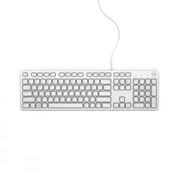 DELL káblová klávesnica - KB216 - nemecká (QWERTZ) - biela, Full-Size (100%), káblová, USB, QWERTZ, biela