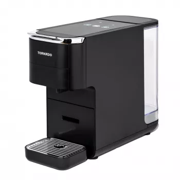 TORNADO TCM7042-GS | 5-in-1 multi kapsulový kávovar, kapsulový kávovar, 1,5 L, kávové kapsuly, mletá káva, 1350 W, čierna