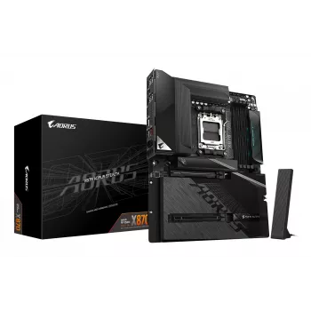 GIGABYTE X870 AORUS STEALTH základná doska - podporuje AMD Ryzen 9000 CPU, 16+2+2 fázový digitálny VRM, do 8200Hz DDR5 (OC), 2xPCIe 5.0 + 2xPCIe 4.0, Wi-Fi 7, 5 GbE LAN, USB 4