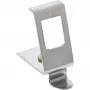 InLine keystone montážny rám pre lištu DIN, 1-port, kov