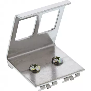InLine keystone držiak pre lištu DIN, 2-port, kov