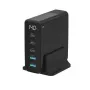 Nabíjačka pre mobilné zariadenia Sitecom CH-1004 — univerzálna AC nabíjačka do interiéru, vstup 100–240V, výstup až 20V, 3× USB-C, čierna