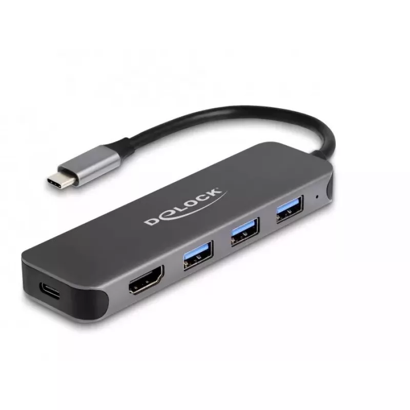 DeLOCK 64171 dokovacia stanica pre notebook USB 3.2 Gen 1 Type-C 85W sivá