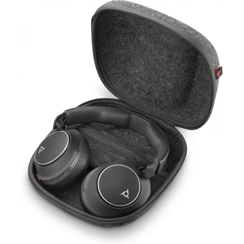 Puzdro pre HP Voyager Surround 80/85 UC — mäkké puzdro, čierne
