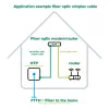 InLine optický simplexný kábel, FTTH, SC/APC8° na SC/APC8° 9/125µm OS2 1m