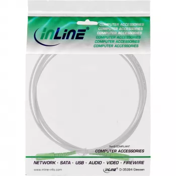 InLine optický simplexný kábel, FTTH, SC/APC8° na SC/APC8° 9/125µm OS2 3m