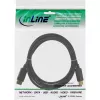 DisplayPort kábel InLine 15355, 0,5 m, DisplayPort–DisplayPort, čierny, 6 mm