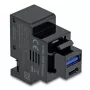 DELOCK Keystone modul 41482 s USB-C a USB-A portami, plochý, čierny