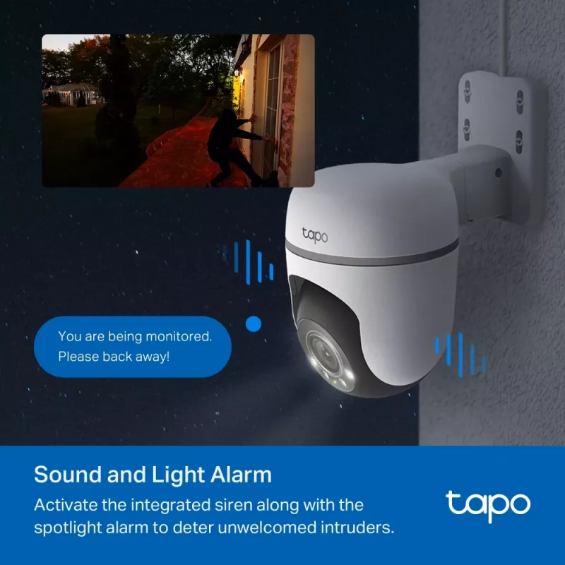 TP-Link Tapo TC41 V2 guľová IP bezpečnostná kamera interiér & exteriér 2304 x 1296 pixelov strop/stena/stĺp