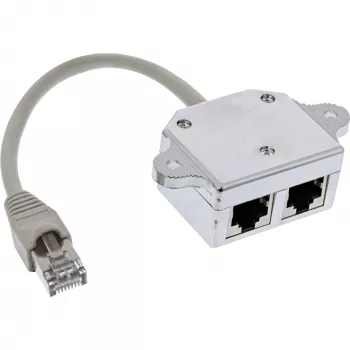 InLine ISDN Port-Doppler 1x RJ45 konektor samec / 2x RJ45 konektor samica s káblom 69932A