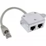 InLine ISDN Port-Doppler 1x RJ45 konektor samec / 2x RJ45 konektor samica s káblom 69932A