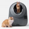 Samočistiaca mačacia toaleta Catlink Pro-X Luxury — kapacita 65 L, sivá, 580×600 mm