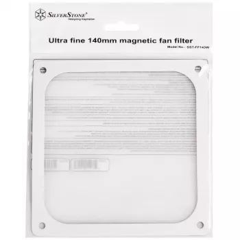 SilverStone SST-FF143W magnetický prachový filter, 140 mm, biely