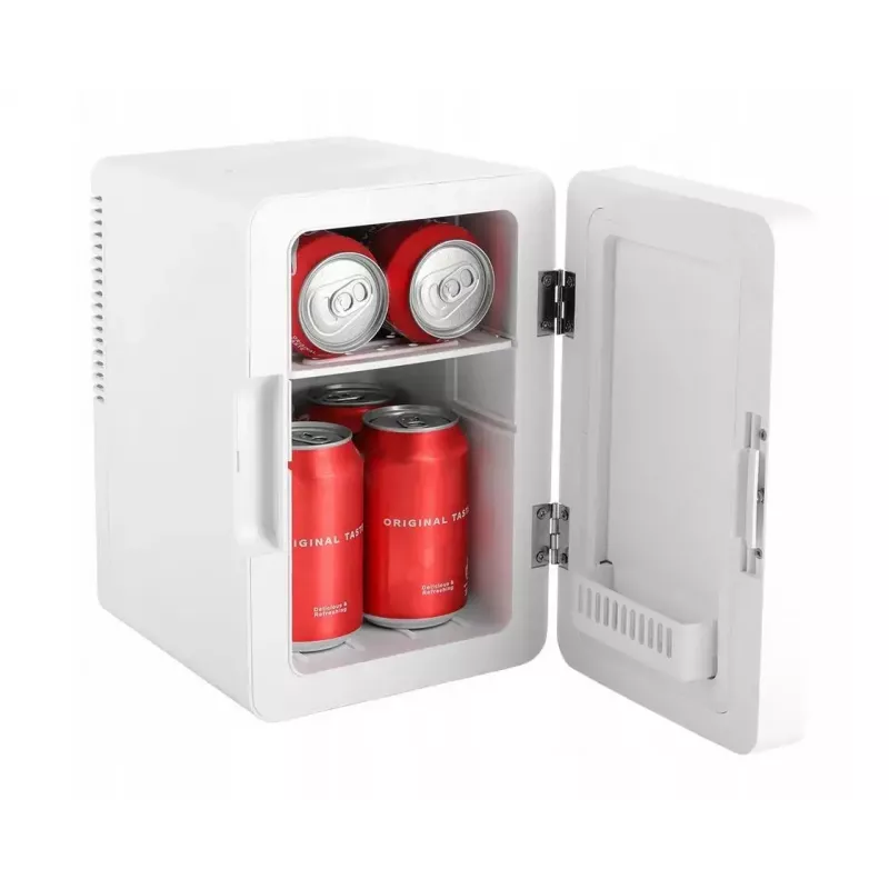 Mini chladnička s LED zrkadlom na líčenie Elle ESDAF01WHEU 6 l biela