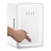 Mini chladnička s LED zrkadlom na líčenie Elle ESDAF01WHEU 6 l biela