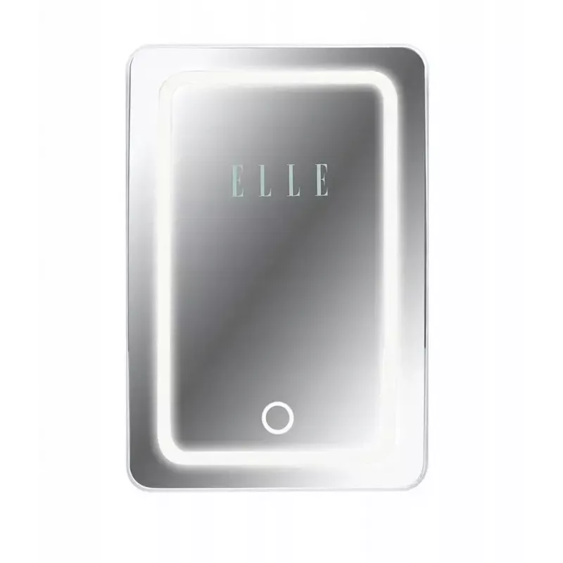 Mini chladnička s LED zrkadlom na líčenie Elle ESDAF01WHEU 6 l biela