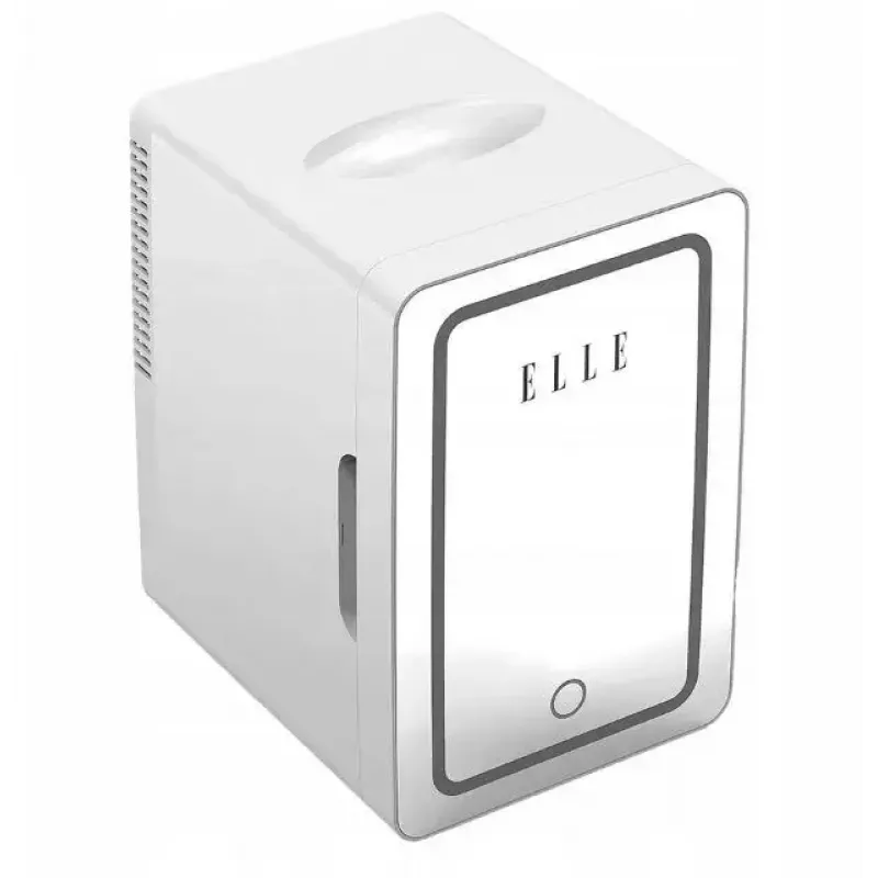 Mini chladnička s LED zrkadlom na líčenie Elle ESDAF01WHEU 6 l biela