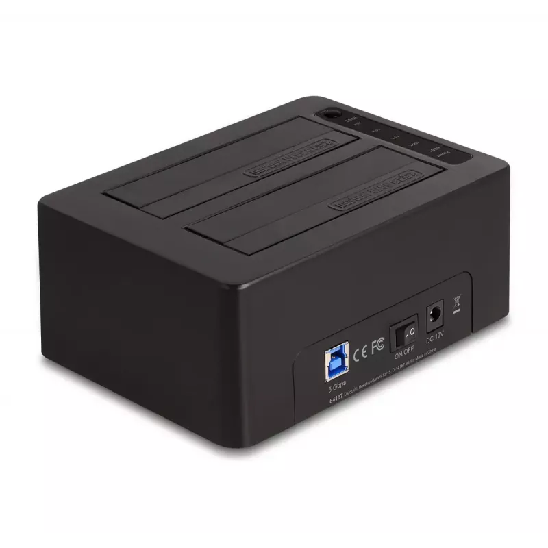 HDD/SSD skriňa DeLOCK 64187 čierna 2,5/3,5 palcov 5 Gbit/s
