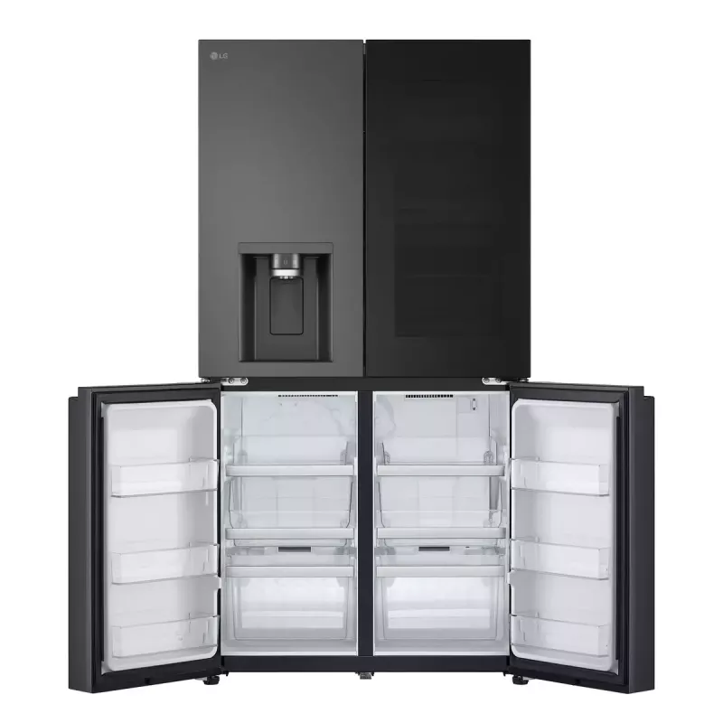LG InstaView GMG960EVJE Side-by-Side chladnička voľne stojaca 638 L čierna