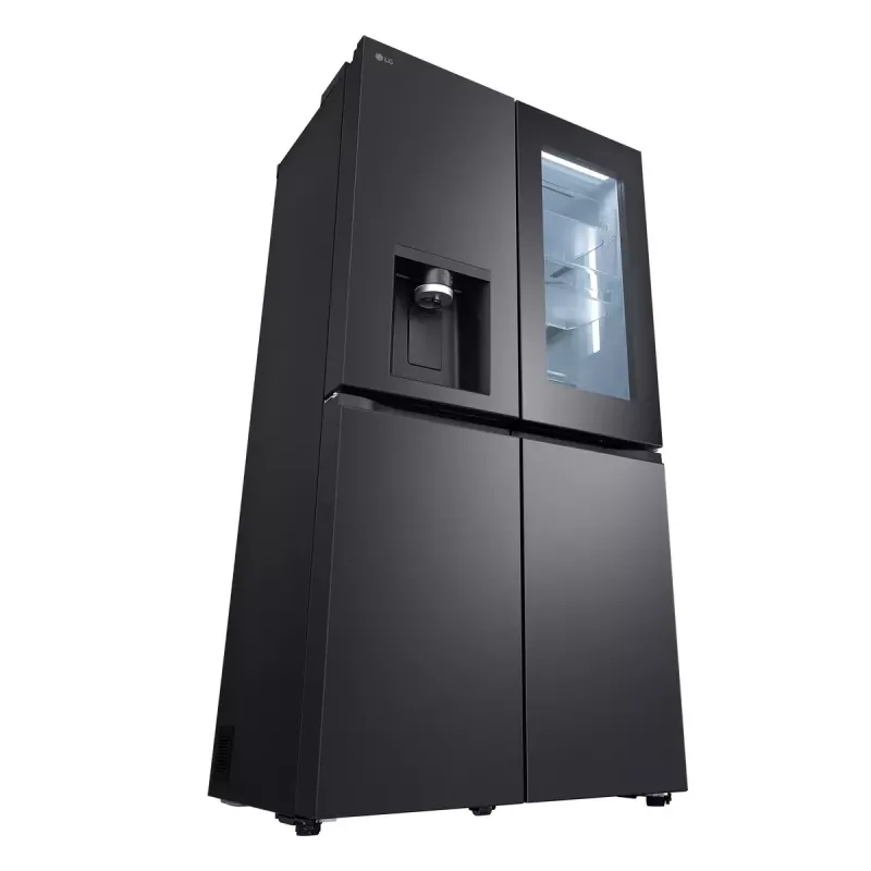 LG InstaView GMG960EVJE Side-by-Side chladnička voľne stojaca 638 L čierna
