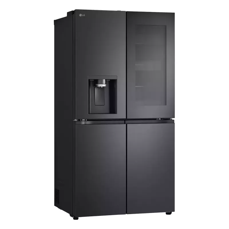 LG InstaView GMG960EVJE Side-by-Side chladnička voľne stojaca 638 L čierna