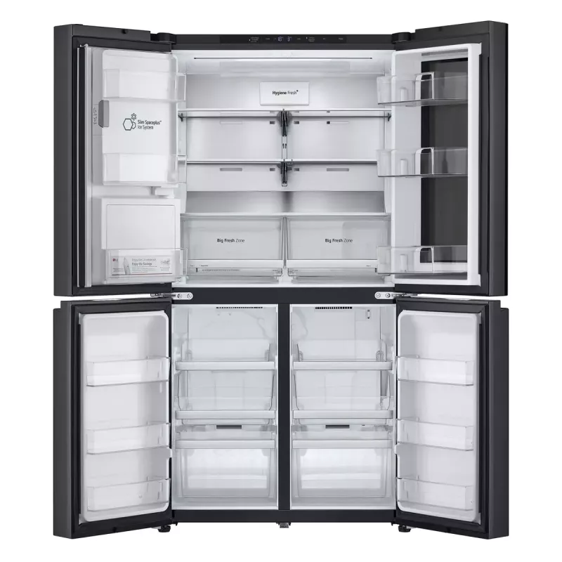 LG InstaView GMG960EVJE Side-by-Side chladnička voľne stojaca 638 L čierna