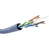 Sieťový kábel GOOBAY 96096 Cat6a U/UTP na kotúči, 100 m, modrý