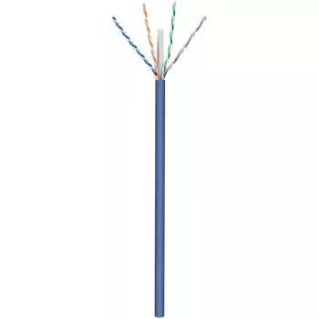 Sieťový kábel GOOBAY 96096 Cat6a U/UTP na kotúči, 100 m, modrý
