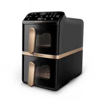 Philips 4000 Series Dual Stack Airfryer vertikálny kôš 10L stojanový 2750 W teplovzdušná fritéza čierna