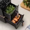Philips 4000 Series Dual Stack Airfryer vertikálny kôš 10L stojanový 2750 W teplovzdušná fritéza čierna