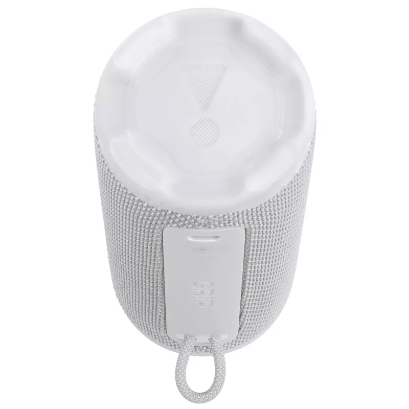 Mono reproduktor JBL Grip Mono biely — 16 W RMS, Bluetooth, USB-C, integrovaná batéria