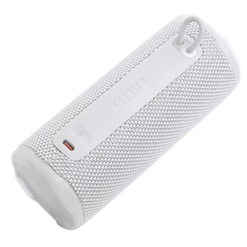 Mono reproduktor JBL Grip Mono biely — 16 W RMS, Bluetooth, USB-C, integrovaná batéria