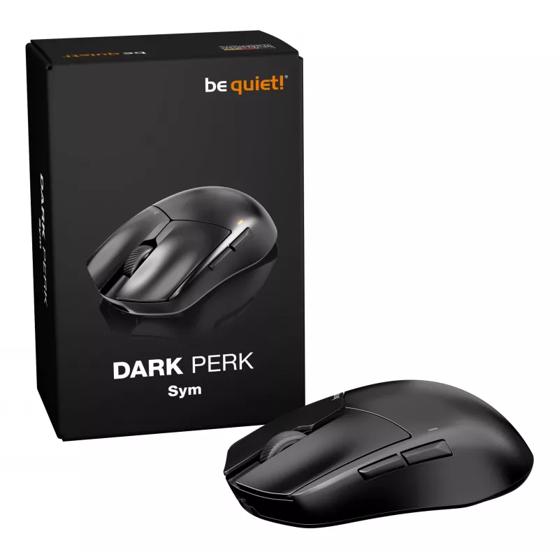 be quiet Dark Perk | Sym myš herná pravá ruka RF Wireless + USB Type-C optická 32000 DPI