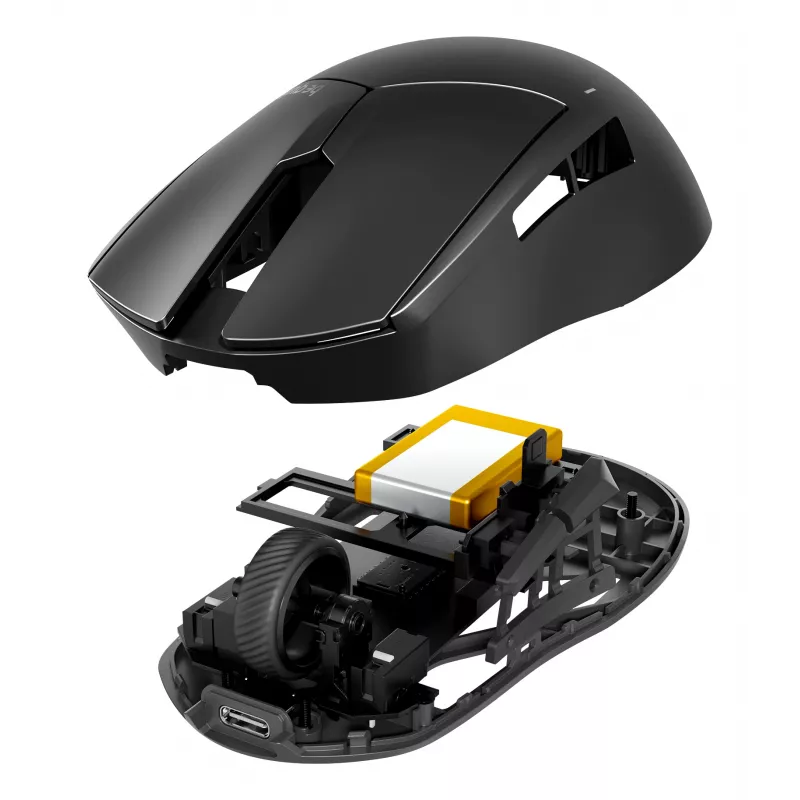 be quiet Dark Perk | Ergo myš herná pravá ruka RF Wireless + USB Type-C optická 32000 DPI