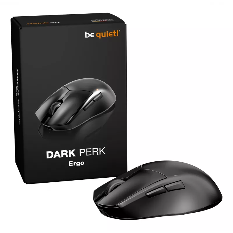 be quiet Dark Perk | Ergo myš herná pravá ruka RF Wireless + USB Type-C optická 32000 DPI