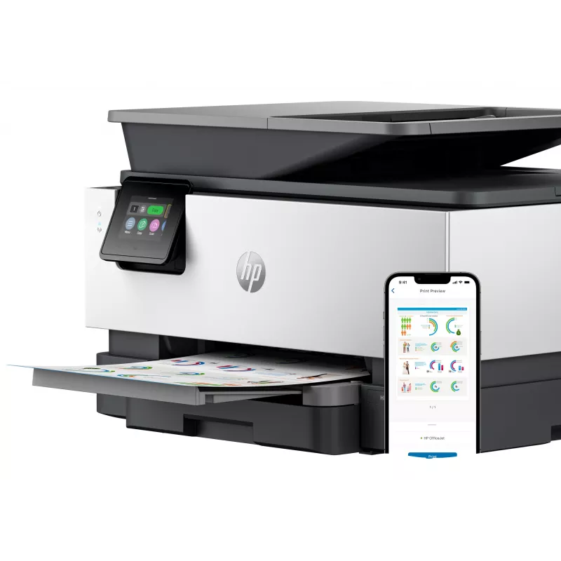 HP OfficeJet Pro 9122e bezdrôtová all-in-one farebná tlačiareň, Instant Ink; obojstranná tlač