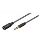 Microconnect AUDLG1G audiokábel 1 m 3,5 mm čierna