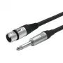 Vivolink PROAUDXLRFJACK6 audiokábel 6 m XLR 6,35 mm čierna