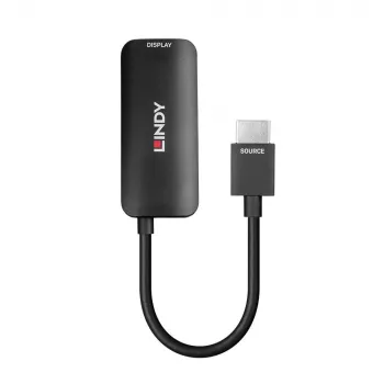 Lindy HDMI 8K60 na DisplayPort 1.4 konvertor, 0,157 m, HDMI Type-A (štandard), DisplayPort, konektor samec, konektor samica, rovný