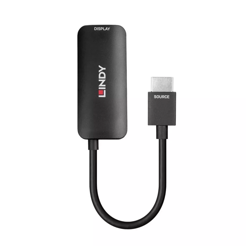 Lindy HDMI 8K60 na DisplayPort 1.4 konvertor, 0,157 m, HDMI Type-A (štandard), DisplayPort, konektor samec, konektor samica, rovný