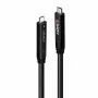 Lindy hybridný kábel USB 3.2 Gen 2 & DP 1.4 Type C, 15 m, čierny