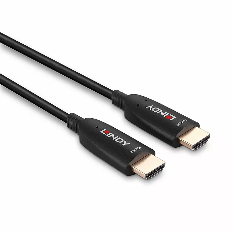 Lindy 60m optický hybridný HDMI 8K60 kábel, 60 m, HDMI Type-A (štandard), HDMI Type-A (štandard), 48 Gbit/s, čierny
