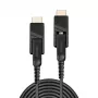Lindy 40m optický hybridný micro-HDMI 18G kábel s odnímateľnými HDMI a DVI konektormi
