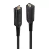 Lindy 40m optický hybridný micro-HDMI 18G kábel s odnímateľnými HDMI a DVI konektormi