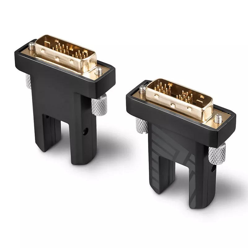 Lindy 40m optický hybridný micro-HDMI 18G kábel s odnímateľnými HDMI a DVI konektormi