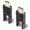 Lindy 40m optický hybridný micro-HDMI 18G kábel s odnímateľnými HDMI a DVI konektormi